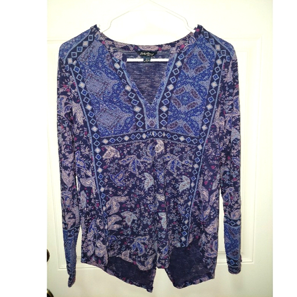 Purple patterned shirt